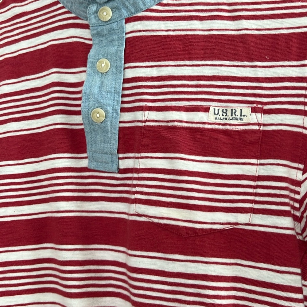 Kids Polo by Ralph Lauren Stripe Iconic Mesh Polo Shirt Large 14/16 - Picture 2 of 7